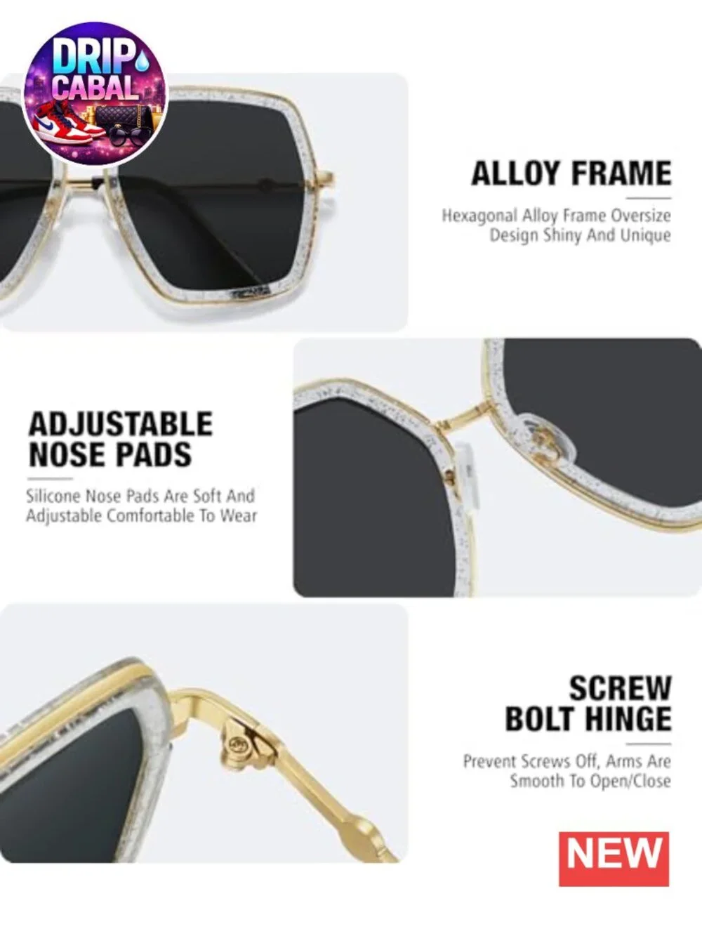 Oversized Fashion Sunglasses for Women UV400 Protection Retro Shield